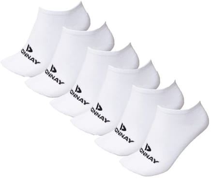 6-Pack Donnay Sneakersokken - White (001) - maat 43-46