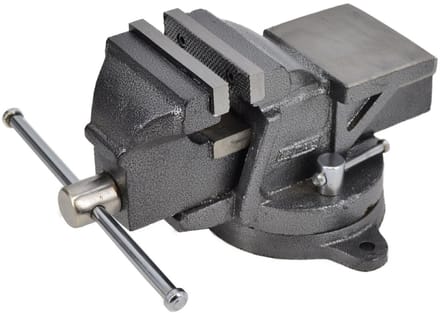 Awtools Serie - Roestvrijstalen Bankschroef - 150mm - Draaibare Basis - Heavy Duty