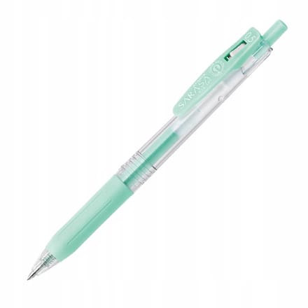 Zebra Sarasa Clip Gelpen 0,5 Melkblauw Groen - Pastelinkt