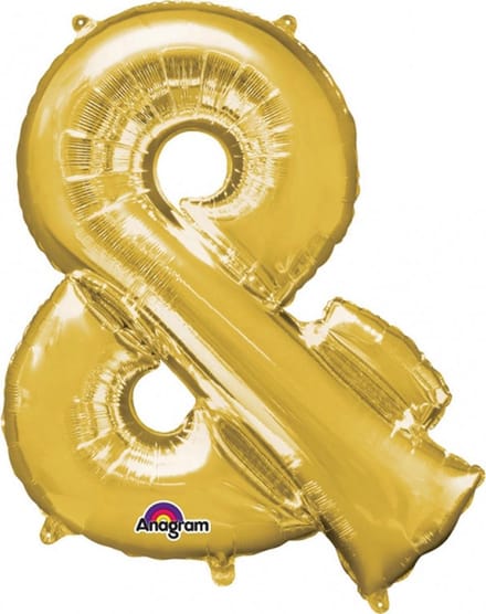 PARTYDECO - Goudkleurig + symbool ballon
