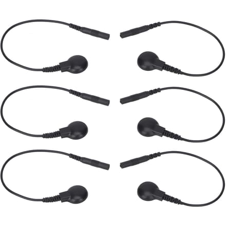 20 STUKS Elektrode Draad Knop Type Kort Koperfolie Draad Elektrode Aansluitdraad Adapter voor TENS