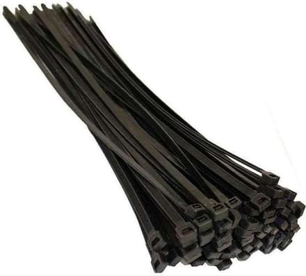 *** 100 stuks Lange Kabelbinders 3.6mm x 200 mm - Zwart - Tiewraps - Binders Tiewrap - van Heble® ***