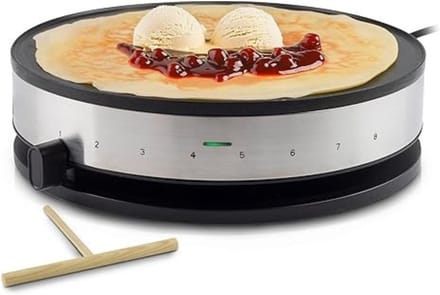 TIM® Pannenkoekenmaker-Pancakemaker-Pannenkoek-Zwart-36cmx33cmx10cm