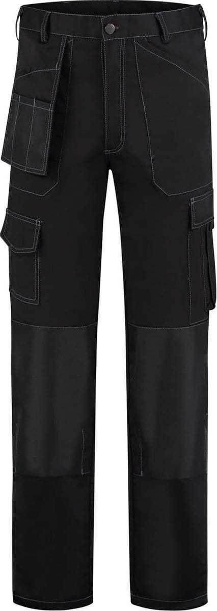 EM Workwear Werkbroek Oxford pol/kat Zwart - Maat 60