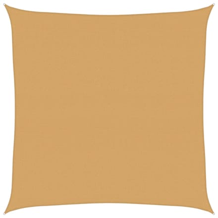 vidaXL - Zonnezeil - 160 - g/m² - vierkant - 5x5 - m - HDPE - zandkleurig