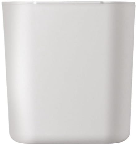 Bureaumand met deksel - Mini prullenbak - Netjes werken - Geurvrij afvalbeheer - 12.5 cm - Wit