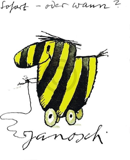 Kunstdruk Janosch - Tigerente sofort 48x58cm