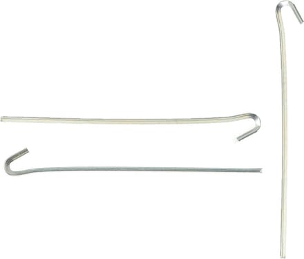 25x grondpennen/tentharingen metaal met open oog 23 cm - Rotspennen - Spijkerharing