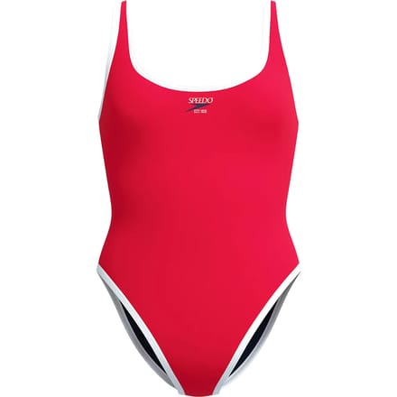 Dames zwempak uit 1 stuk Speedo Solid Bound Scoop
