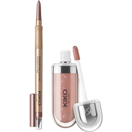 KIKO Milano 3D Hydra Lip Combo Set 6.85ml (Various Shades) - Set 03