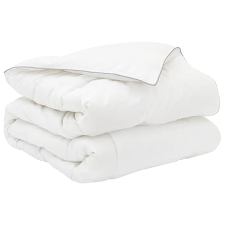 vidaXL - Dekbedset - 155 - x - 220 - cm - Nee - Katoen, - Bamboe, - Polyester - Wit