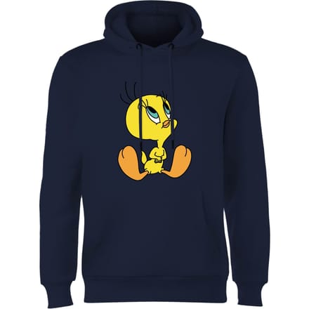 Looney Tunes Tweety Sitting Hoodie - Navy - S