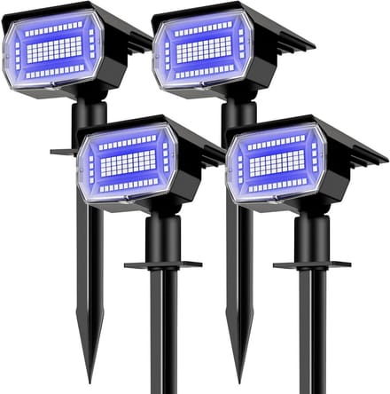Set van 4 Solar LED Buitenlampen met Bewegingssensor en 3 Modi