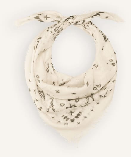 Notre-V Fee Scarve Sjaals Dames - Creme - Maat ONESIZE