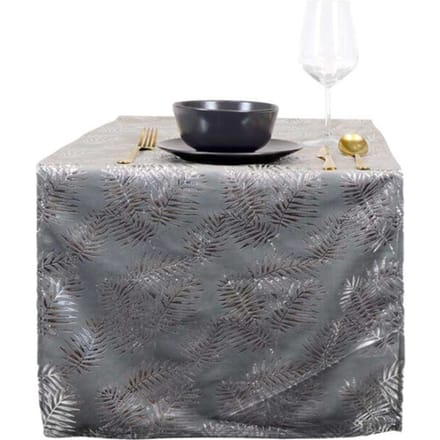 Unique Living | tafelloper sid 45x150cm dark grey