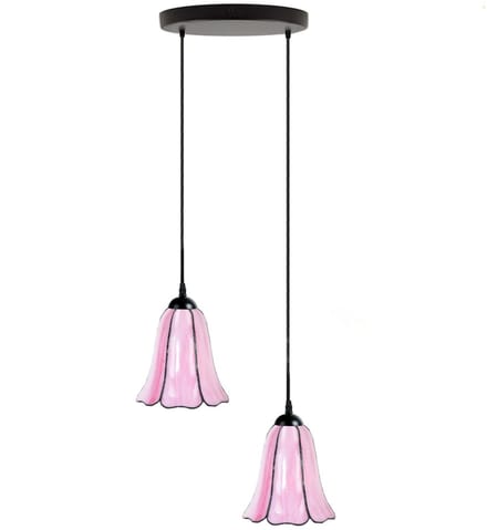 Tiffany Kroonluchter Liseron Pink 2 - Art Deco Trade