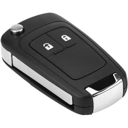 Cuque coque de clé à 2 boutons Étui à télécommande pliable à 2 boutons pour clé de voiture pour Vauxhall Opel Astra Insignia black