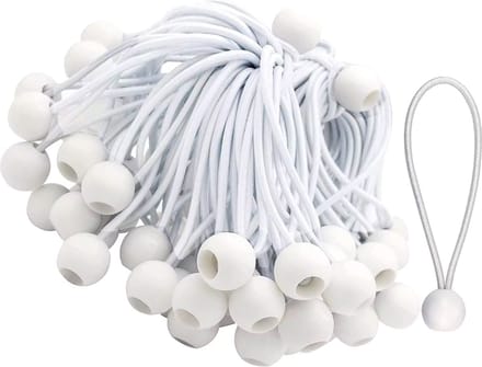 Partytent elastiek wit - Set van 25 stuks