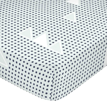 Hoeslaken Geo Dot | Blanc
