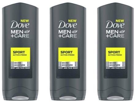 Dove Douchegel Men – Care Sport Active Fresh - 3 x 400 ml