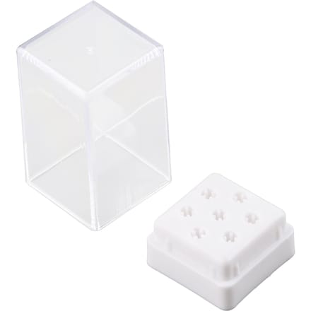 7 Gaten Nagelboorkoppen Bits Houder Organizer Doos Container voor Nagel Slijpkoppen Display white