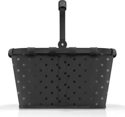 Reisenthel Carrybag Boodschappenmand - 22L - Frame Glossy Dots Zwart