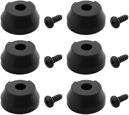 Dailygoods- Rubber Cane Tips Antislip - 6 Stuks - Inschroefbaar