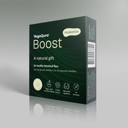 VegaQura Boost Probiotica – Probiotica & Prebiotica Supplement voor Darmflora & Spijsvertering – Met Goede Darmbacteriën – 14 Sachets
