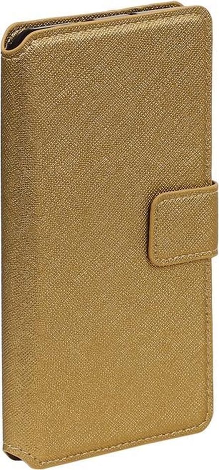 BestCases.nl Goud Samsung Galaxy S4 mini I9190 TPU wallet case booktype hoesje HM Book