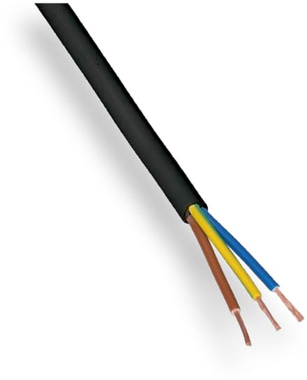 Dynamic Aansluitsnoer 3 x 1,5 mm² Zwart Lengte: 5 meter