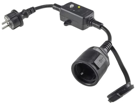 Aardlekbeveiligingsschakelaar voor stopcontact 230V - 30mA IP44 buiten