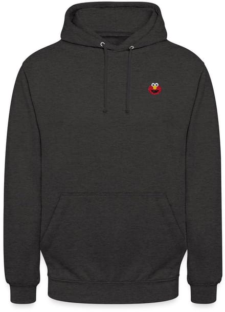 Sesamstraat Elmo Borduurwerk Hoodie Unisex