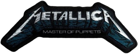 Metallica Master Of Puppets Blue Poster Logo - Patch