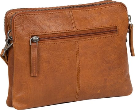 MUSTANG Leren Schoudertas Catania Crossbody Bag Cognac Bruine