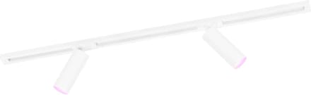 Ledvion - Smart LED Railverlichting 1M + 2 Railspots (4.9W - RGB - Wit - Dimbaar) - 1-Fase