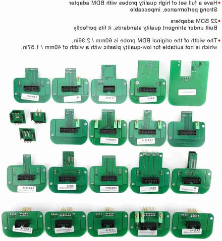 JGS Premium - Chip Tuning Accessory Kit 22 stuks Adapter Set voor KTAG BDM Probe Adapters