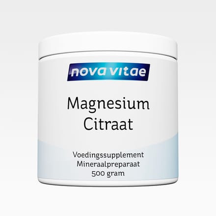 Nova Vitae - Magnesium Citraat - Puur - Poeder - 500 gram