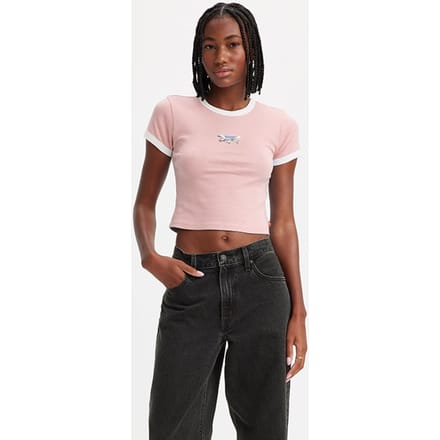 Levi's Graphic T-shirt Pink Maat: L | Tops Outlet | Dames | Roze