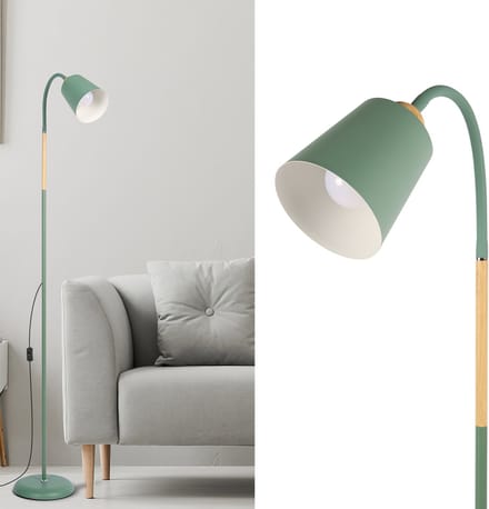 Amdelne Industriële Lampenkap Groen - Vloerlamp - fitting E27 MAX60W - excl. lichtbronnen