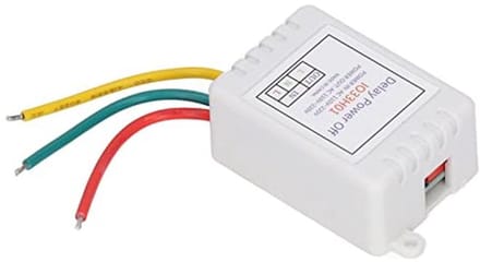 Relaisschakelaar met Timer - Vertragingsrelais Schakelaar - Energie Besparen - 16 Vertragingsmodi - AC 110-220V - Grijs
