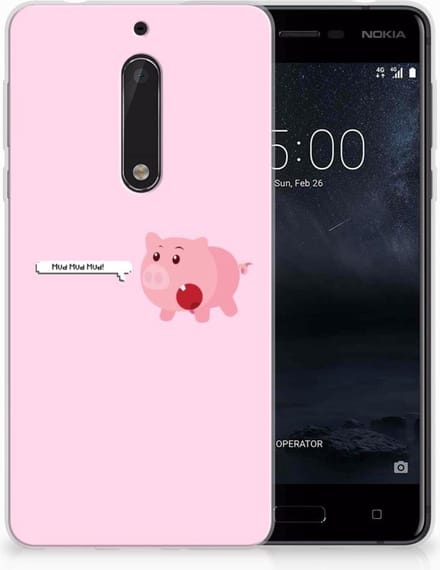 Nokia 5 Telefoonhoesje met Naam Pig Mud