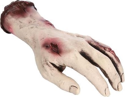 Afgehakte hand - 26cm - Halloween Fopartikel