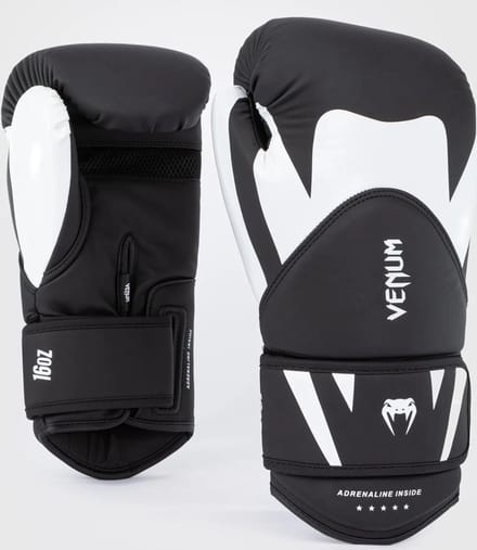 Venum - BOKSHANDSCHOENEN - Challenger 4.0 - Black/White - 10oz