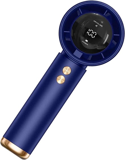 Draagbare Handventilator, Oplaadbare Turbo Ventilator, Krachtige Draadloze Luchtcirculator, Digitaal Scherm, Stil Voor Buiten