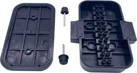Kabeldoos - 4 ingangen - 10 pins - 122 x 70mm