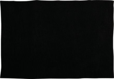 MSV Badmat - CHENILLE - Badkamermat - Microvezel - Zwart