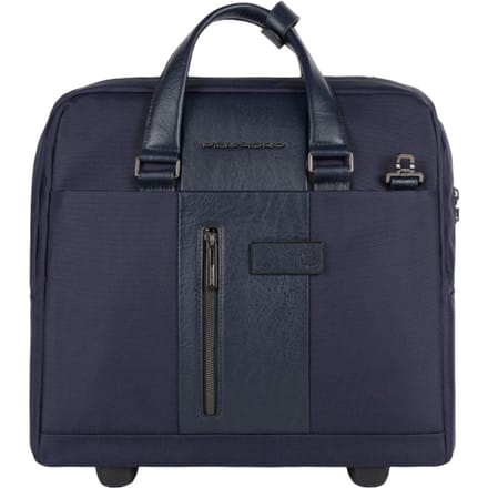 Trolley Herenmap Piquadro bv4729br2-blauw Blauw