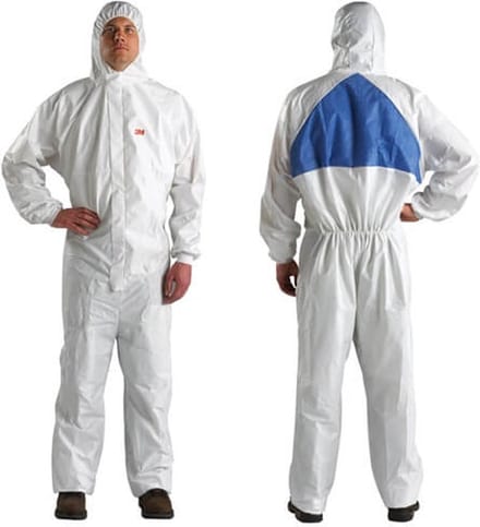 3M 4540+M Beschermend pak model 4540+ Maat=M Wit, Blauw