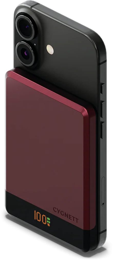 Cygnett Single USB-C Powerbank 5.000 mAh 15W - MagSafe Compatible - Cherry