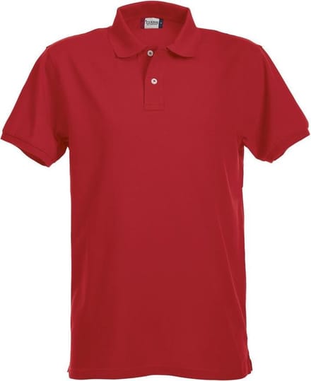 Clique Premium Heren Polo Red maat M